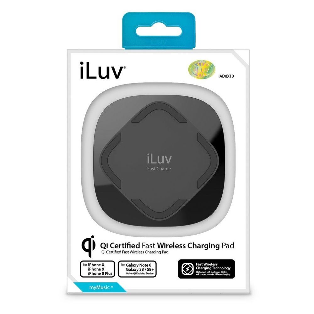 Cargador inalámbrico iLuv Qi Wireless iPhone Android y más - IAD8X10BK -  Promart