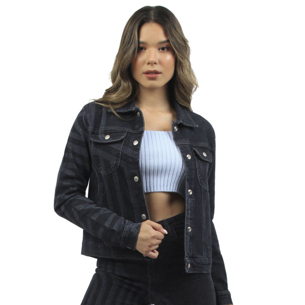 Outfit Casaca Jean Para Mujer Casaca Jean Mujer Azul Claro MM006