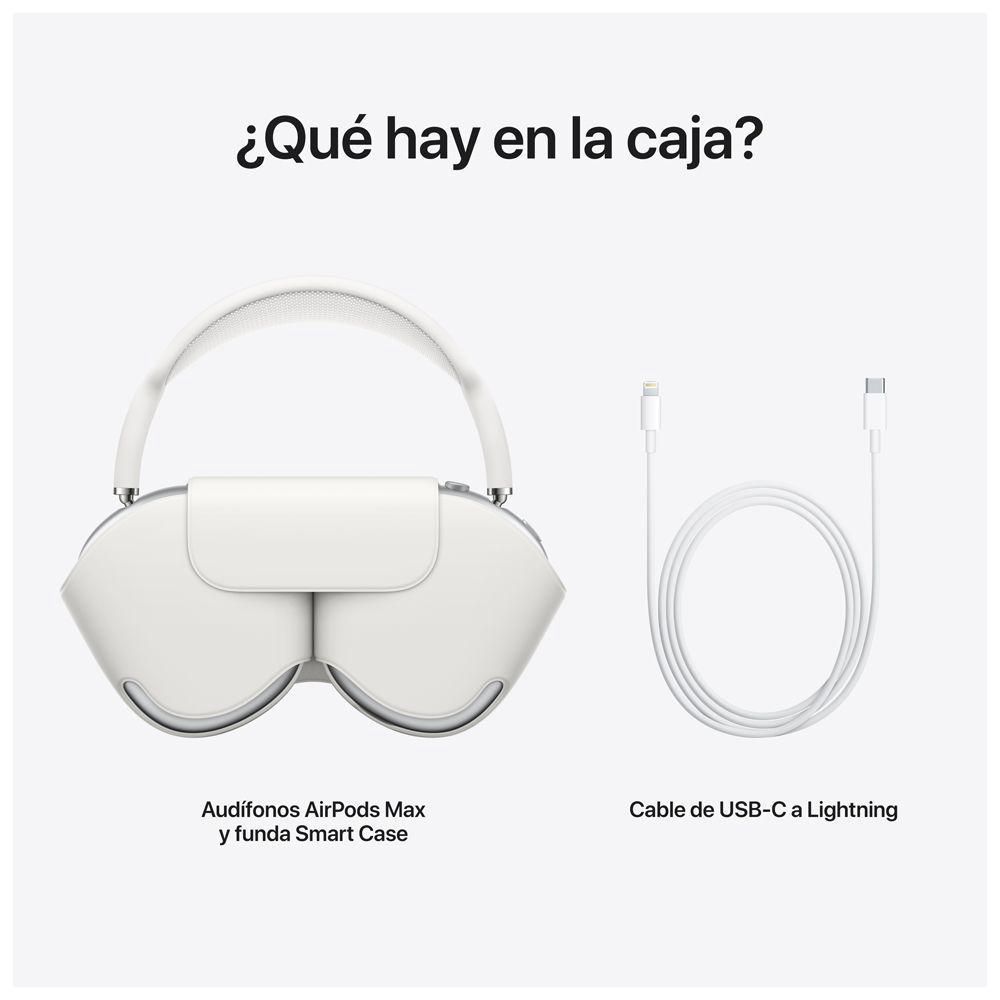 Audífonos con cancelación de ruido Apple Airpods Max micrófono incorporado,  máx. 20 horas, control de música y llamadas, rosado