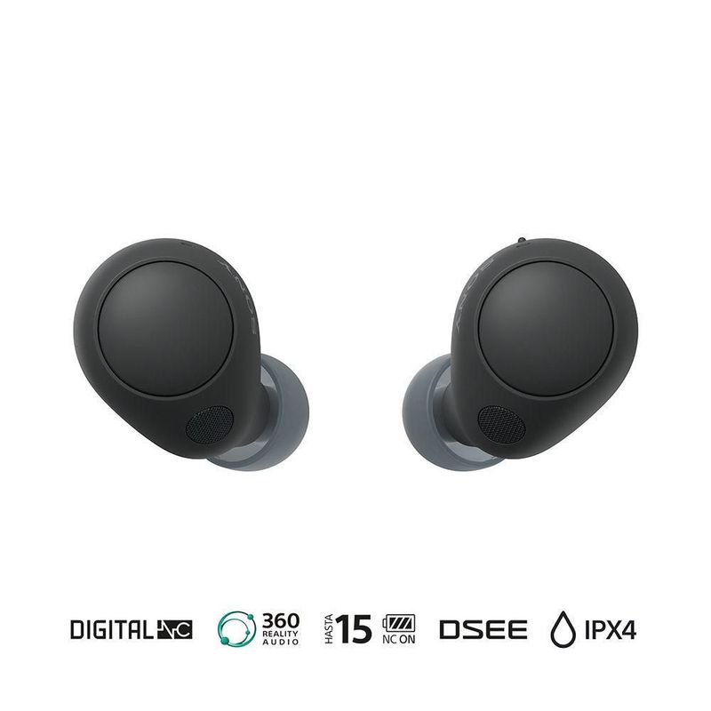Auriculares intrauditivos inalámbricos con cancelación de ruido Sony  WI-1000XM2 (negro) - Promart