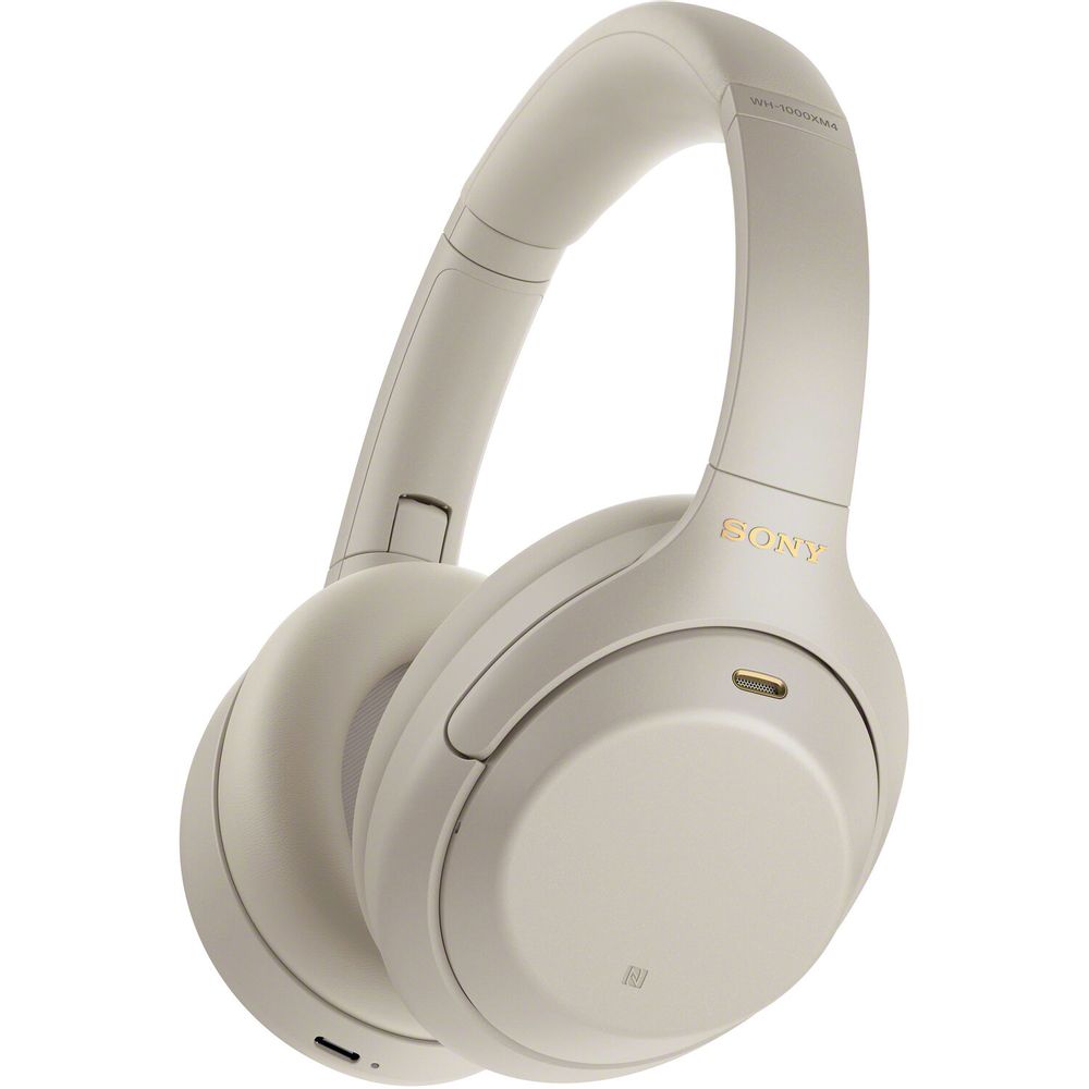 Auriculares Inalámbricos Sony Wh 1000Xm4 de Cancelación de Ruido Over Ear Plata