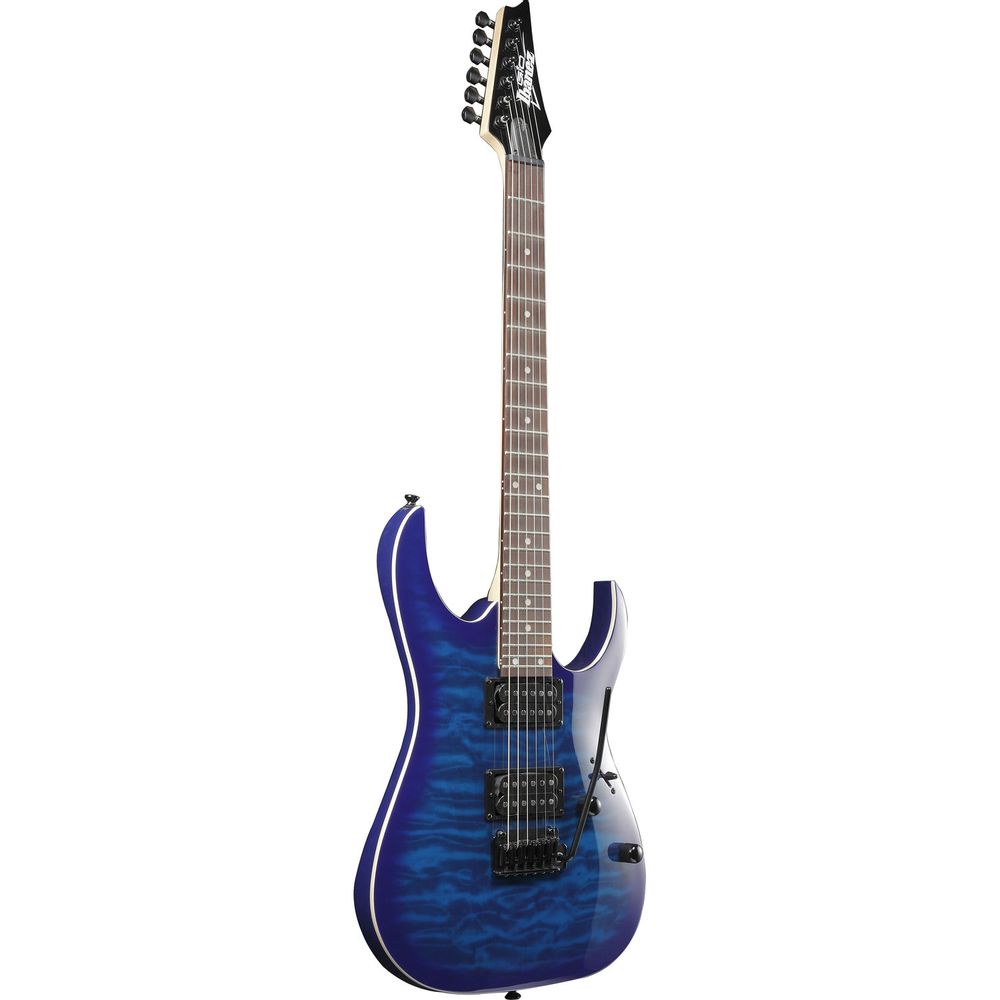 Royal Blue Swirl 2 Cara Guitarra Pick Cuelga Pendientes (GP026), epoxi