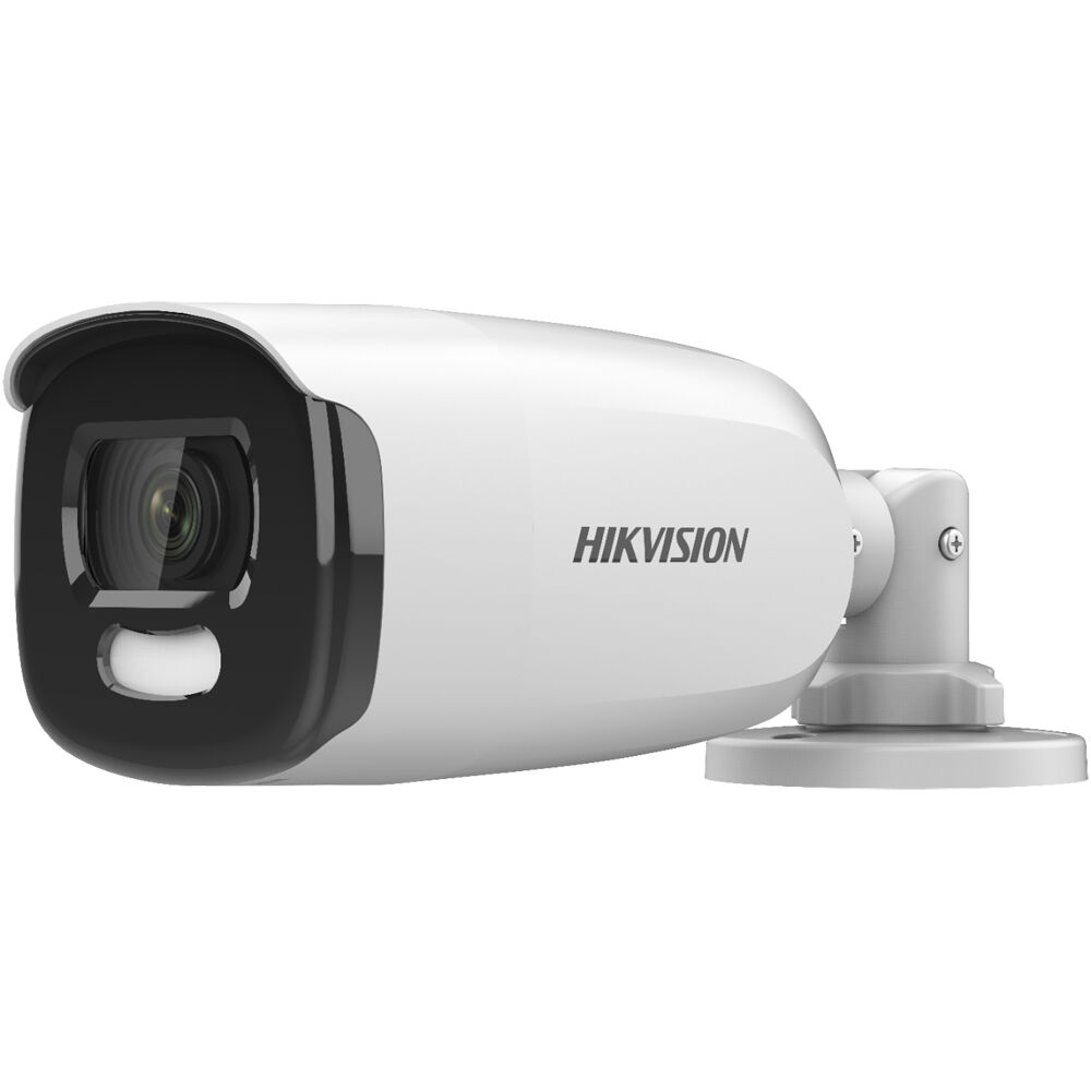 Cámara Bullet Analógica Hd Exterior Hikvision Ds 2Ce12Hft F28 Colorvu Turbohd 5Mp con Lente de 2.8Mm