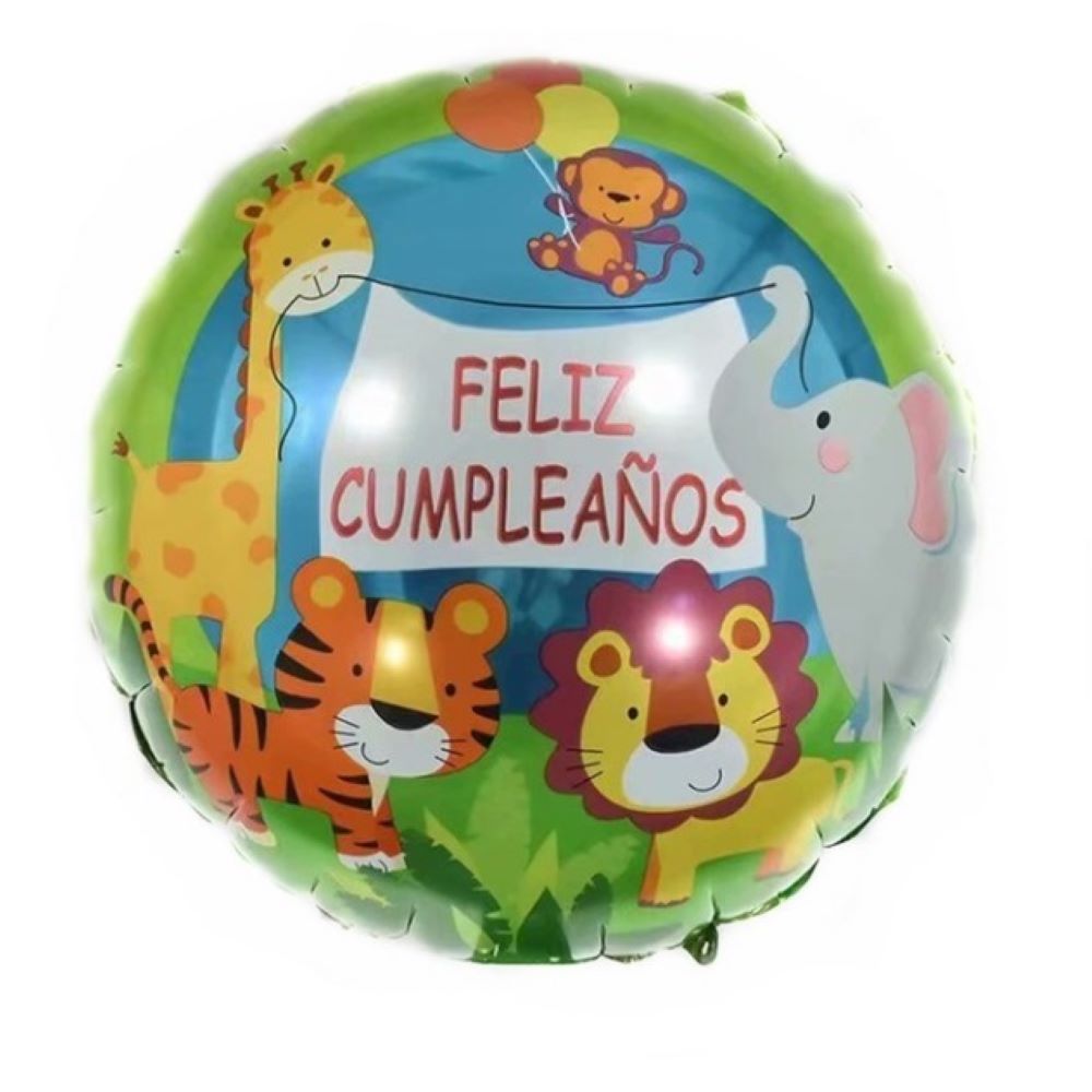 Conjunto de globos de animales de la selva, decoración de fiesta