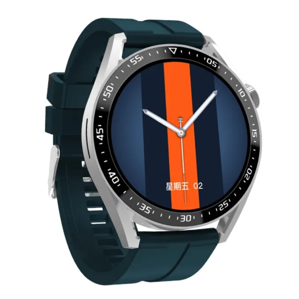 Smartwatch HW28 NFC Siri GPS Plomo