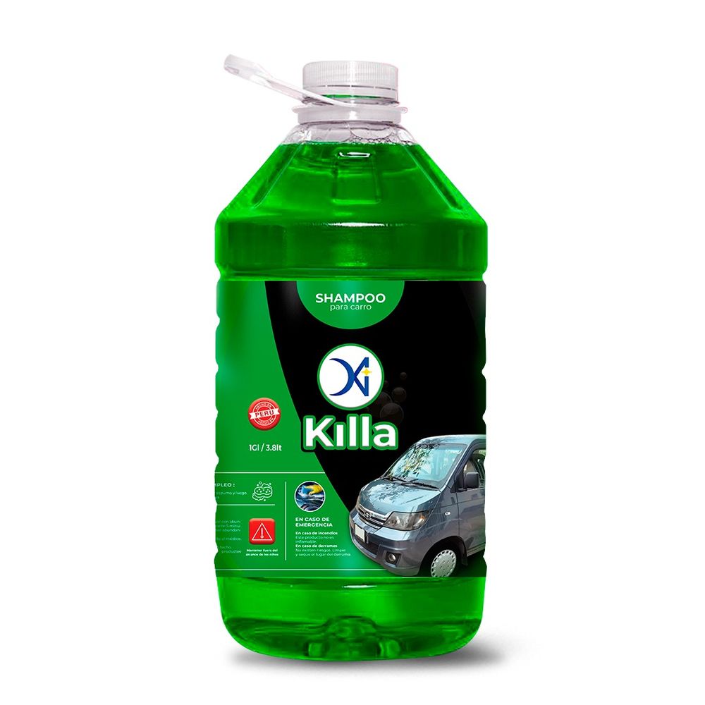 Shampoo para Autos Killa por Galón por 3.800 ml