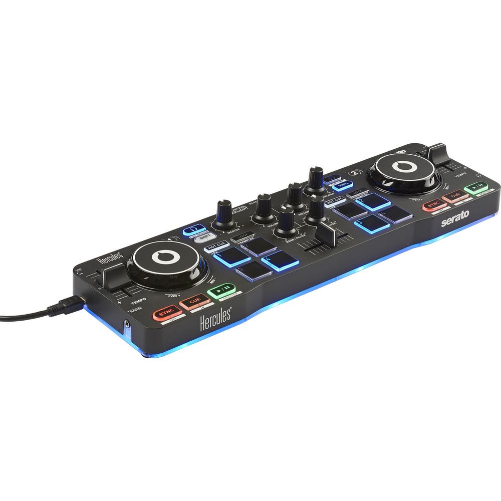 Controlador de Dj Hercules Djcontrol Starlight con Software Serato Dj Lite