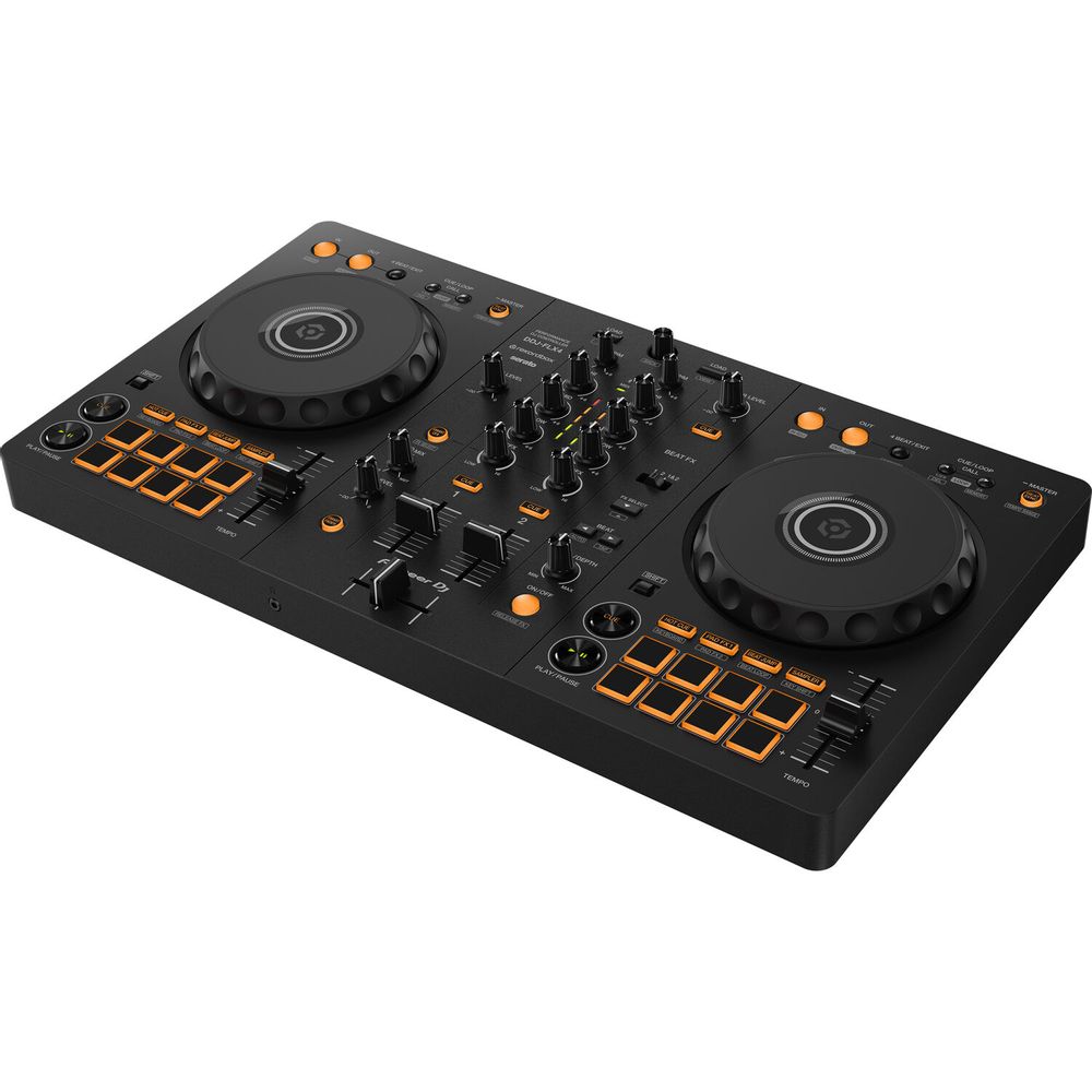 Controlador Pioneer Dj Ddj Flx4 Portátil de 2 Canales para Dj con Rekordbox y Serato Grafito