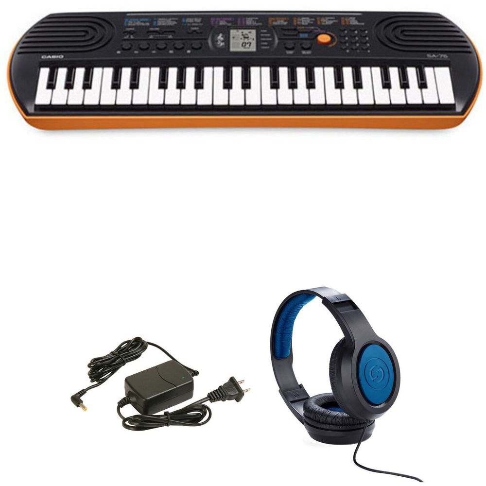 Kit de Teclado Port til Casio Sa 76 con Adaptador de Corriente