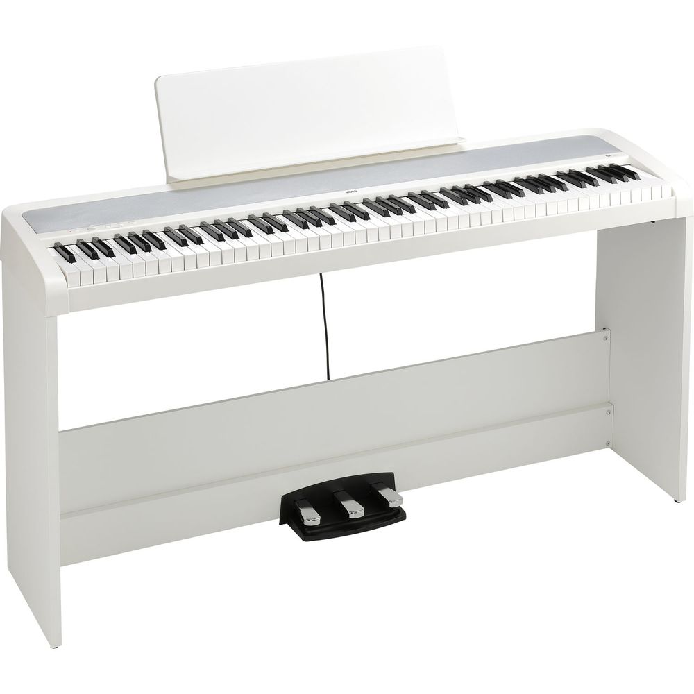 Piano Digital Korg B2Spwh de 88 Teclas con Soporte y Sistema de Tres  Pedales Blanco I Oechsle - Oechsle