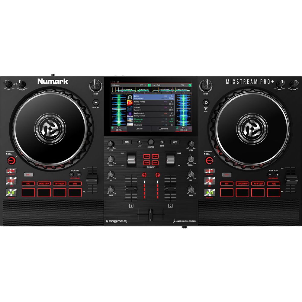 Controlador de Dj Autónomo Numark Mixstream Pro+ con Wi Fi