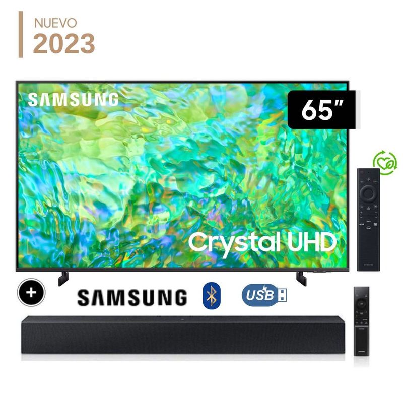Televisor Samsung Crystal 70” Smart TV 4k 70AU7000 – Negro