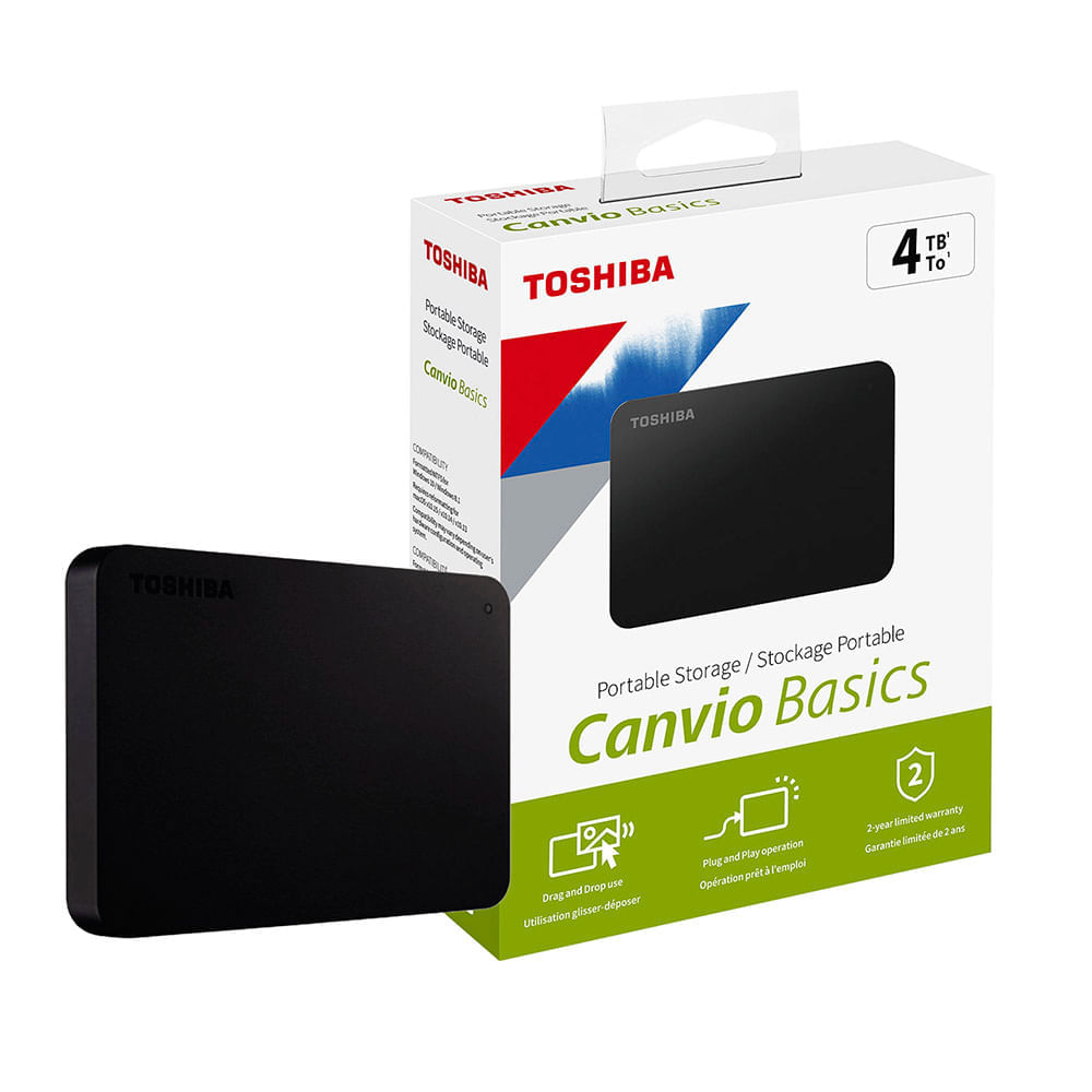 Disco Duro Externo Toshiba 4TB Canvio Basics USB 3.0