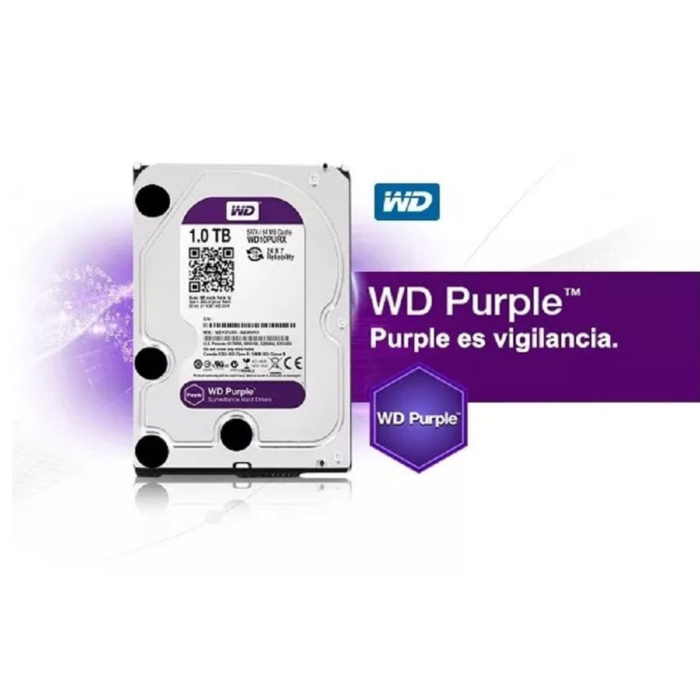 Disco Duro 1 TB Interno 3.5 HD Wester Digital Purpura