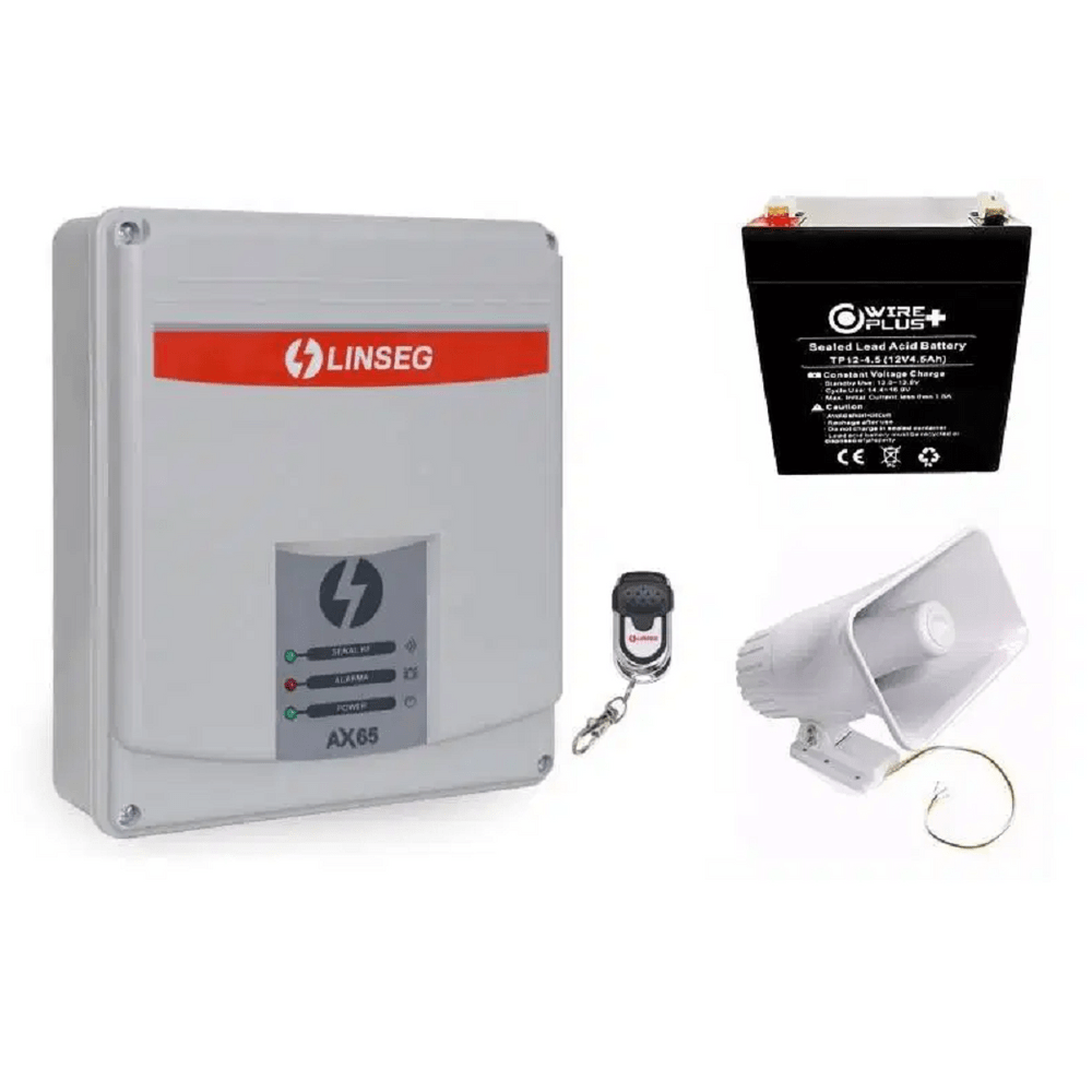 KIT Alarma Sirena Vecinal Comunitaria Linseg Panel AX-65L