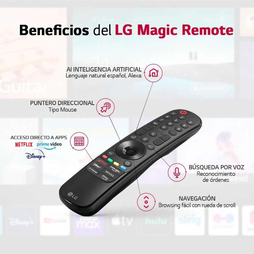Televisor LG 50 LED Smart TV Ultra HD 4K con ThinQ AI 50UR8750PSA