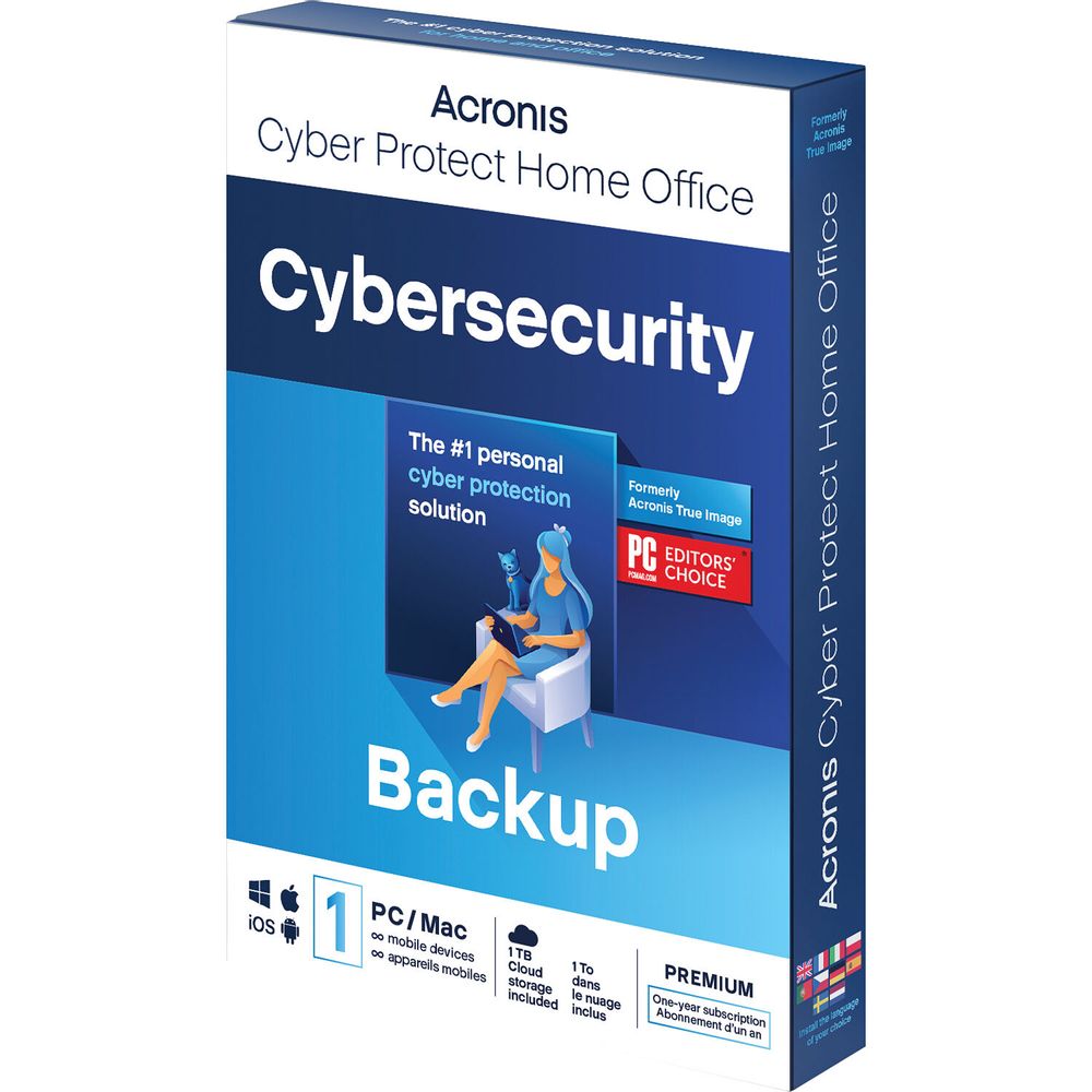 Licencia de 1 Año para 1 Windows O Mac de Acronis Cyber Protect Home Office Premium Edition Versión