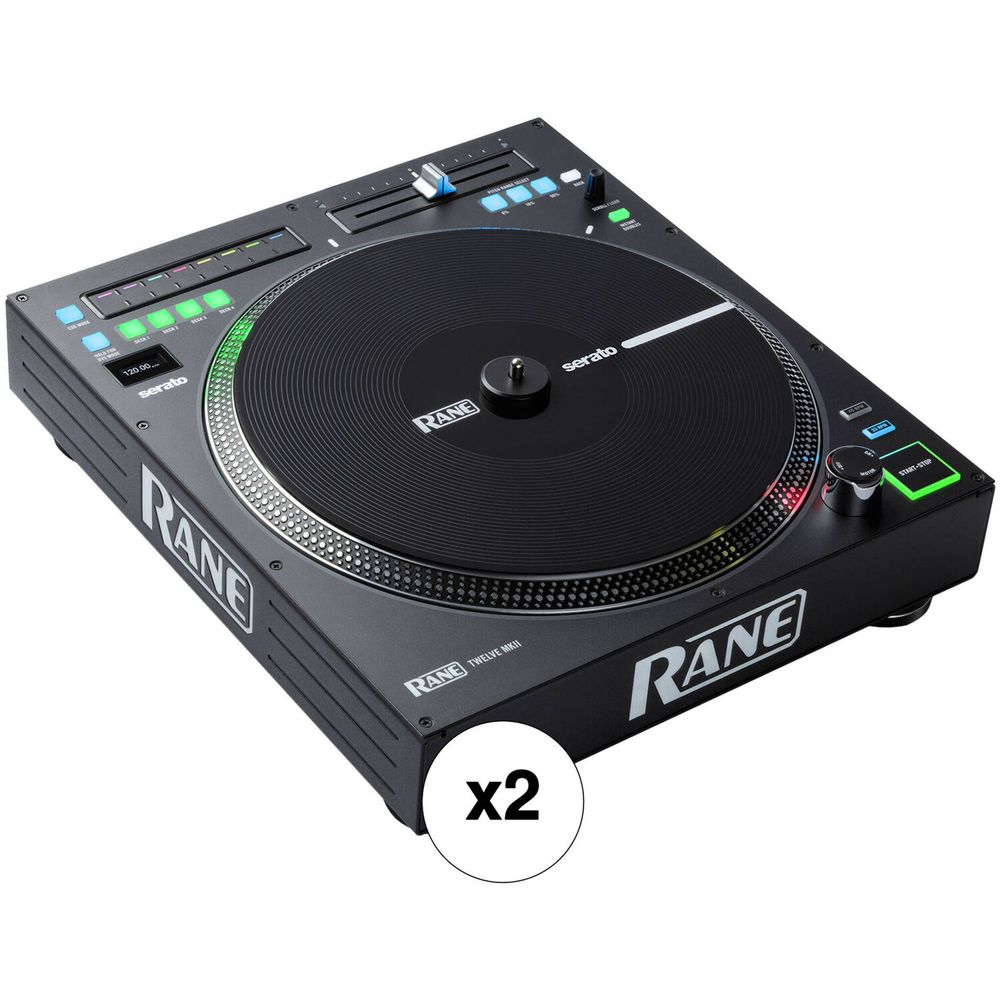 Kit de Controlador de Dj Motorizado Rane Dj Twelve Mkii de Vinilo de 12 Par