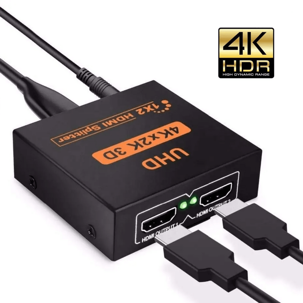 HDMI SPLITTER 1x2  4K x 2K 3D Divisor y Multiplica Señal SM-F7806K