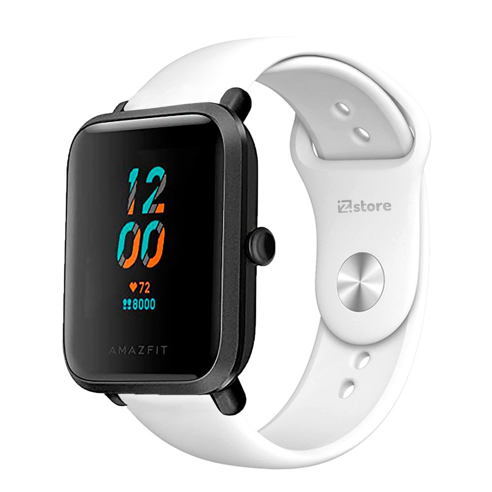 Correa Compatible Con Amazfit Bip S Blanco Broche 20mm