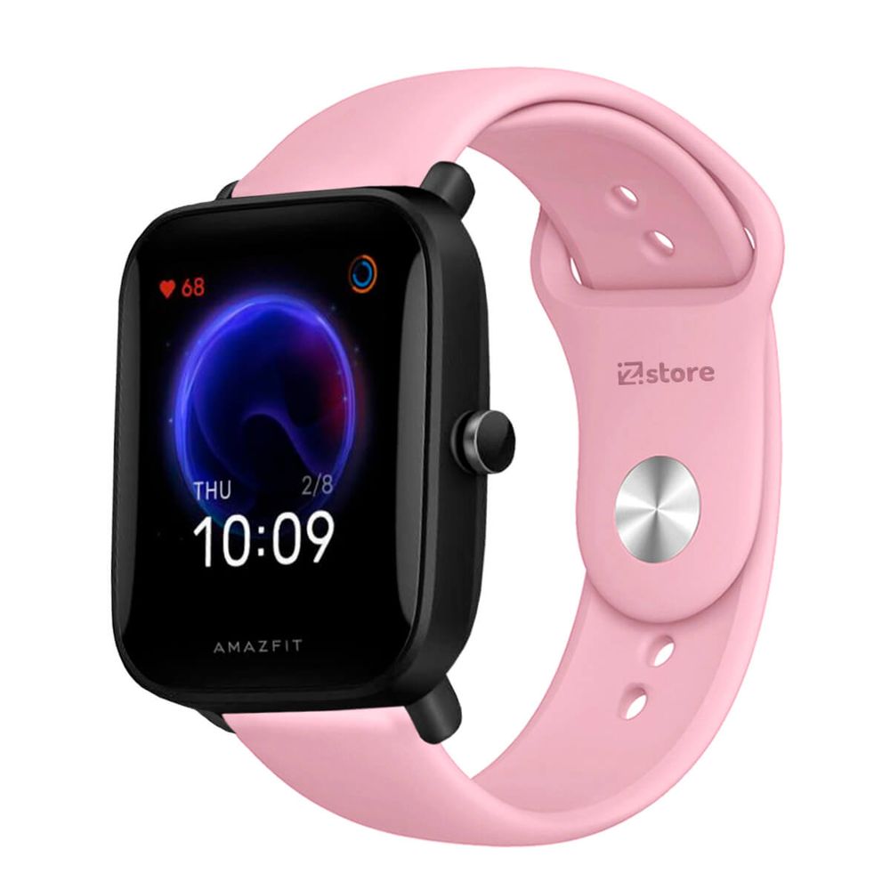 Correa Compatible Con Amazfit Bip U Rosado Broche 20mm