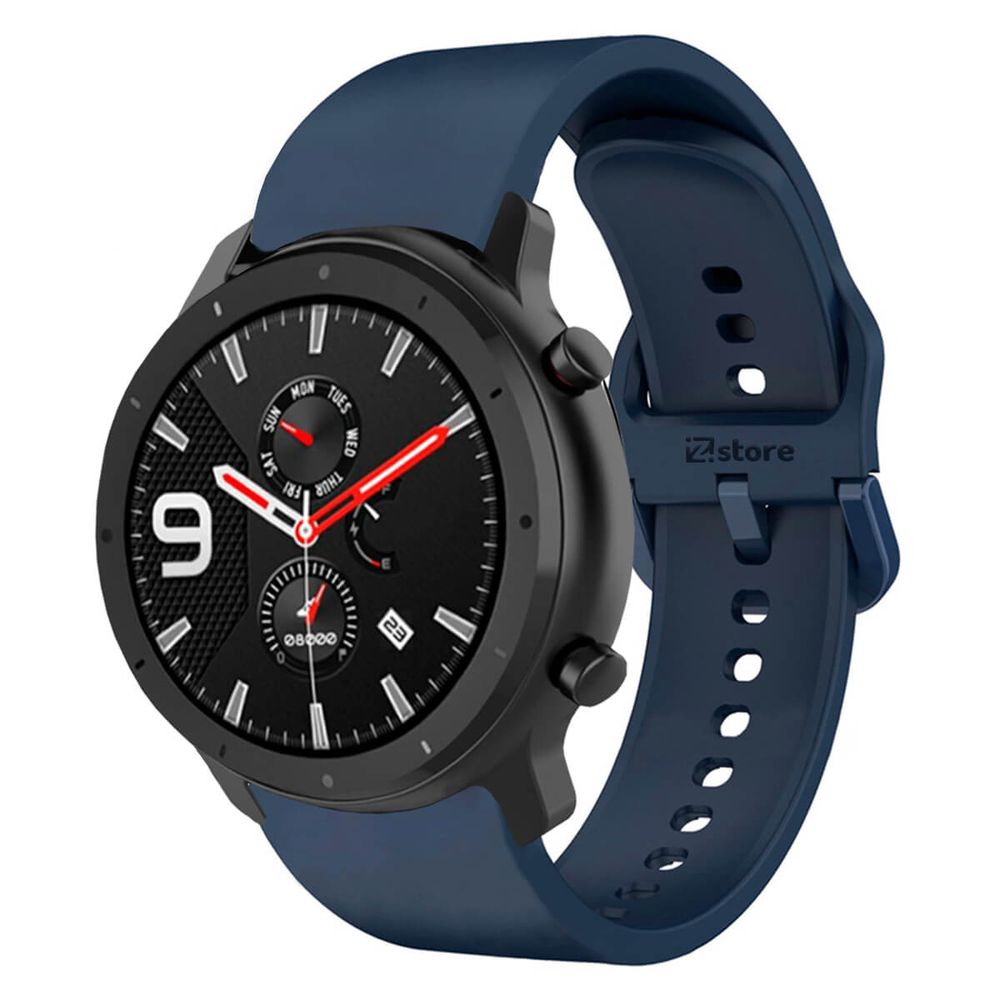 Correa Compatible Con Amazfit GTR 42mm Azul Oscuro Evilla 20mm