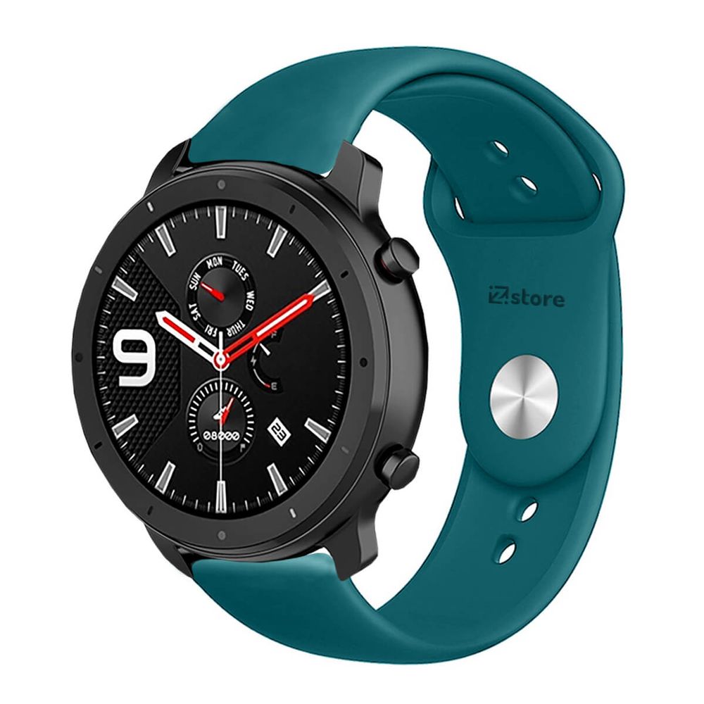 Correa Compatible Con Amazfit GTR 42mm Azul Turqueza Broche 20mm