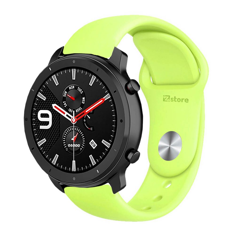 Correa Compatible Con Amazfit GTR 42mm Verde Limon Broche 20mm