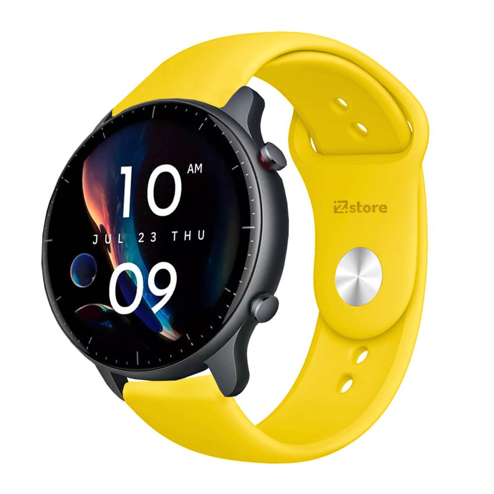 Correa Compatible Con Amazfit GTR2 Amarillo 22mm