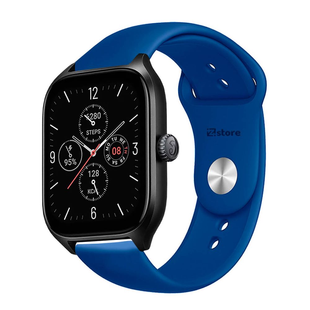 Correa Compatible Con Amazfit GTS4 Azul Broche 20mm