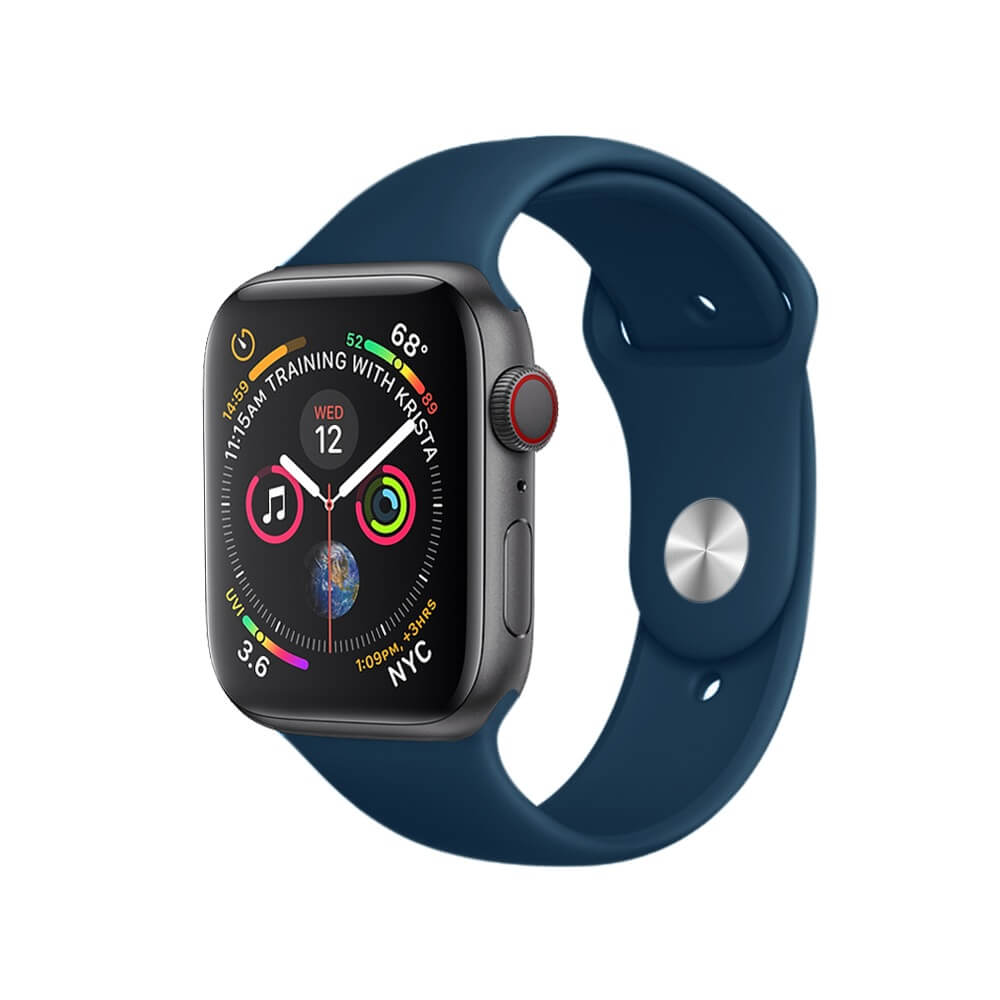 Correa Compatible Con Apple Watch 38mm 40mm Colores Azul Oscuro I