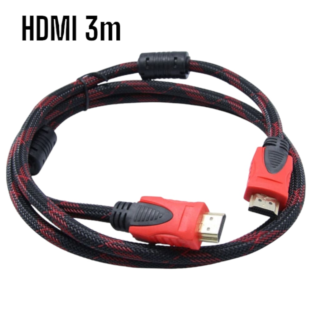 Cable HDMI-HDMI con Filtro 3m 3metros Full HD 3D V14 Enmallado I