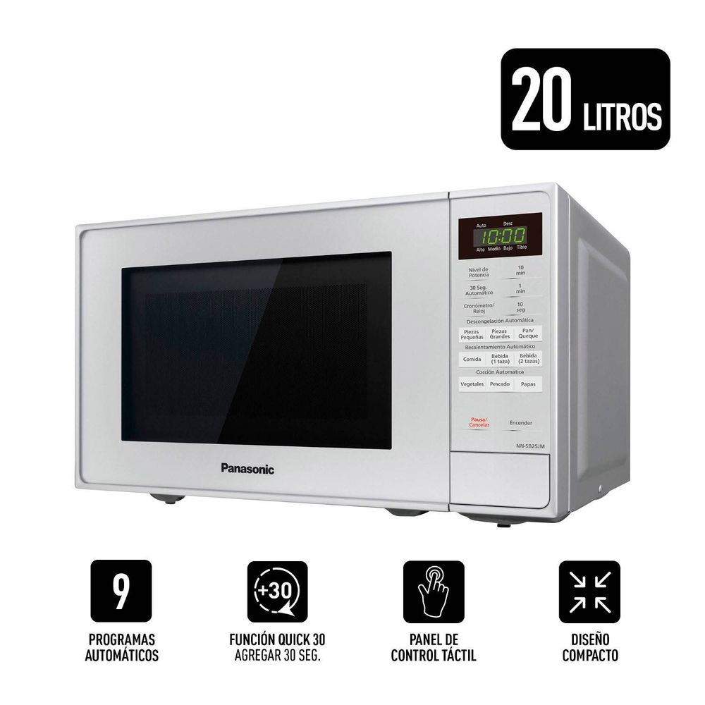 Horno Microondas Panasonic 20 Litros NN-SB25JMRPK