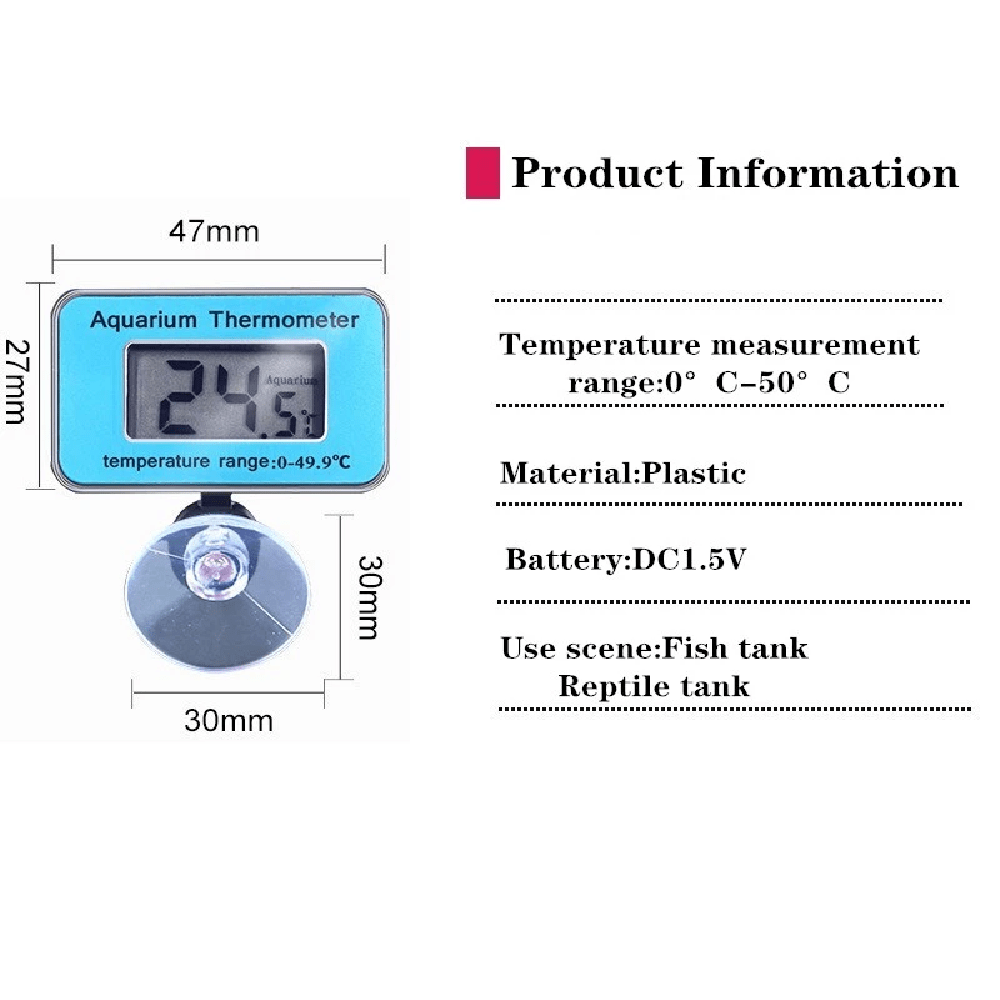 Termometro para acuarios sumergible