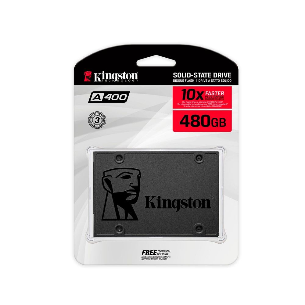 Disco sólido interno Kingston SA400S37/480G 480GB negro