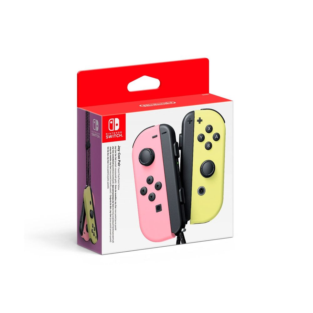 Controles Joy-Con (L/R) Nintendo Switch Rosado Pastel/Amarillo Pastel