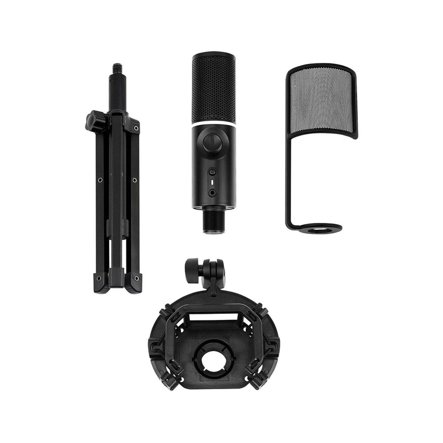 Microfono Gamer Streamplify Mic-48-Rgb-Tp-Bk-Incluye Soporte de Trípode ...
