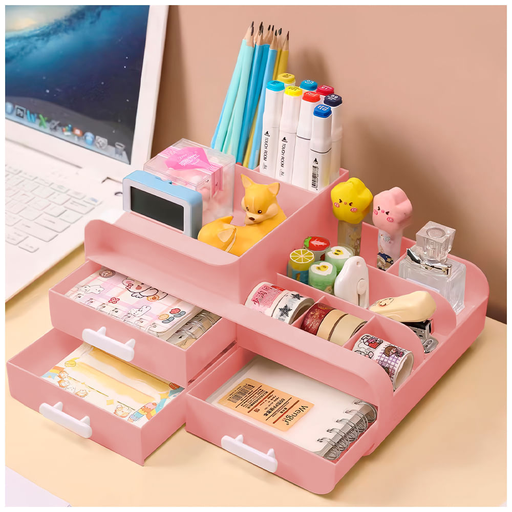 Caja organizadora de almacenamiento de cosméticos de escritorio de maq -  VIRTUAL MUEBLES