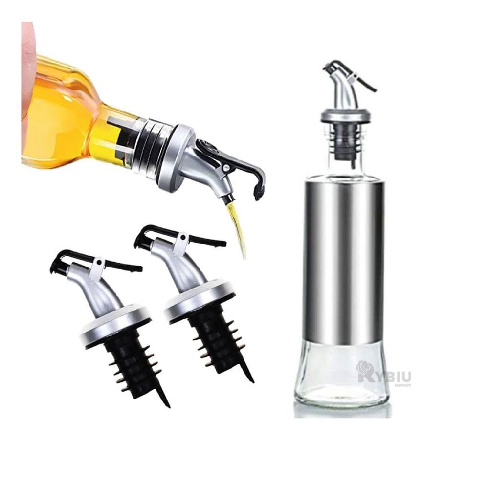 Botella de Spray de aceite de 250ml, dispensadores de aceite de cocina de  vidrio de alto