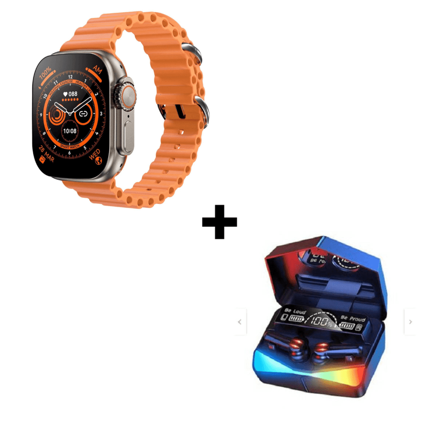 Combo Smartwatch N8 Ultra Plus Aud fono Gamer M28 I Oechsle