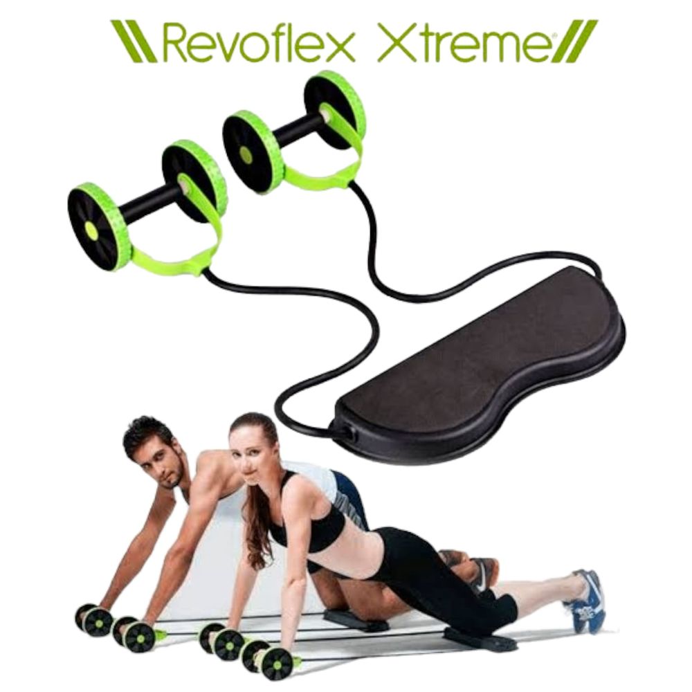 Rueda Abdominal Multiejercicio Revoflex Gym Bandas Elasticas