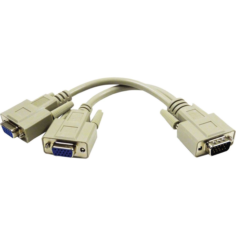 Cable Divisor Tera Grand Hd15 Macho a 2 X Hd15 Hembra y Cable