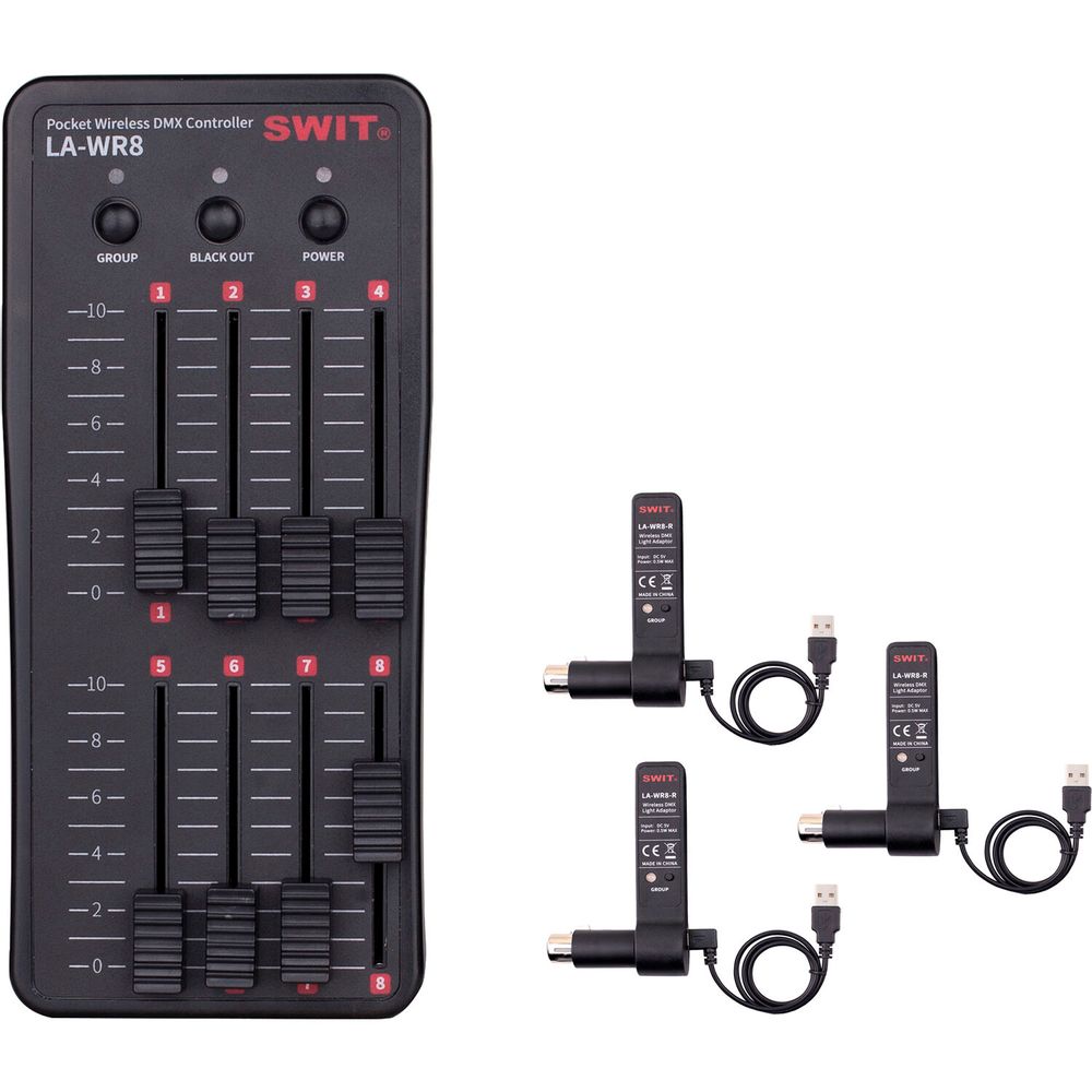 Kit de Controlador Dmx Inalámbrico de Bolsillo Swit