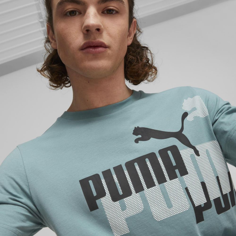 Camiseta Puma Logo Hombre Verde
