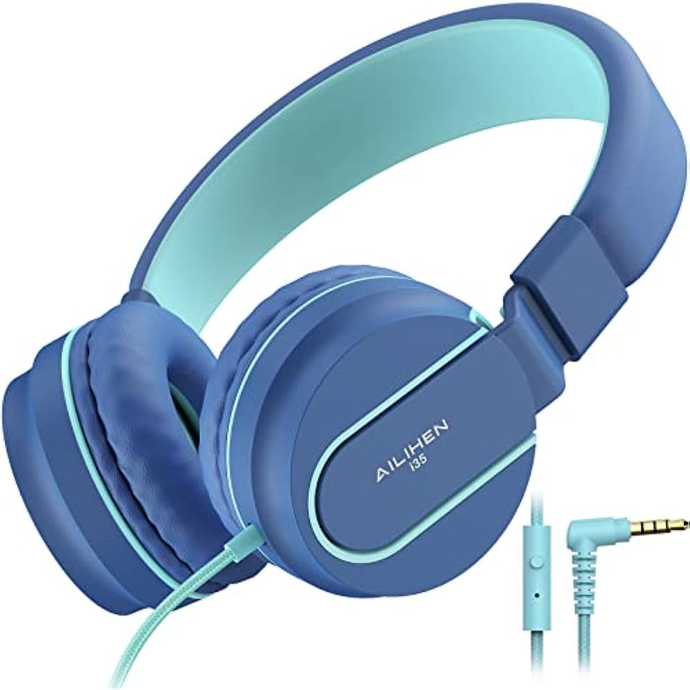 Audífonos Alámbricos B07Mg922Rt para Hombre en Azul