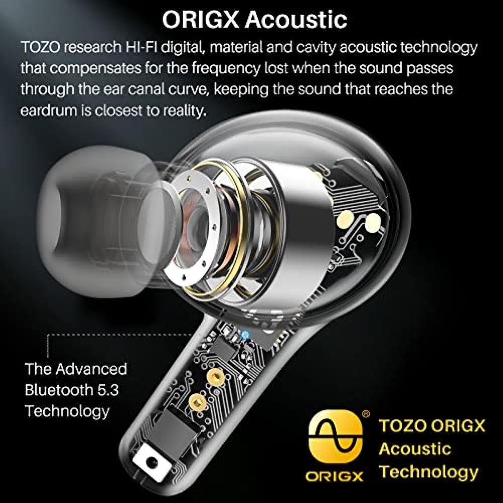 Auriculares In-Ear Inalámbricos Tozo Nc9 para Unisex en Negro I Oechsle -  Oechsle