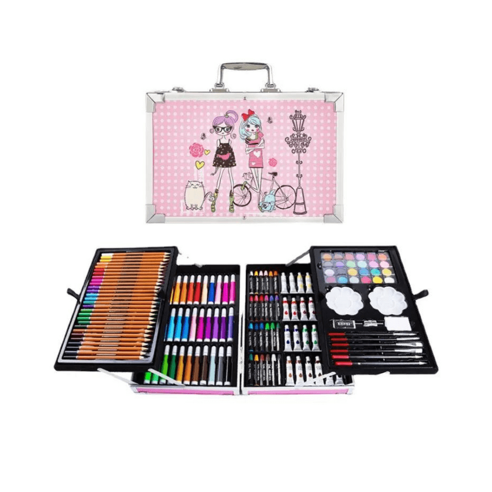 Kit de Arte Maletín Metálico con Óleos 145 ROSADO – Fanciful Store