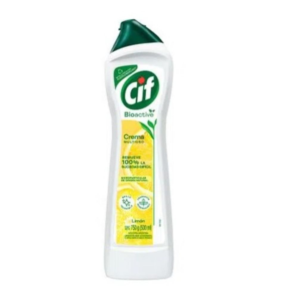 Limpiador Cif Crema Bioactive Limón 750g