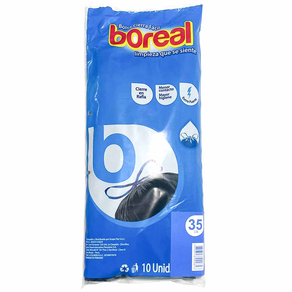 Bolsa de Basura BOREAL 35lt c/ Pita
