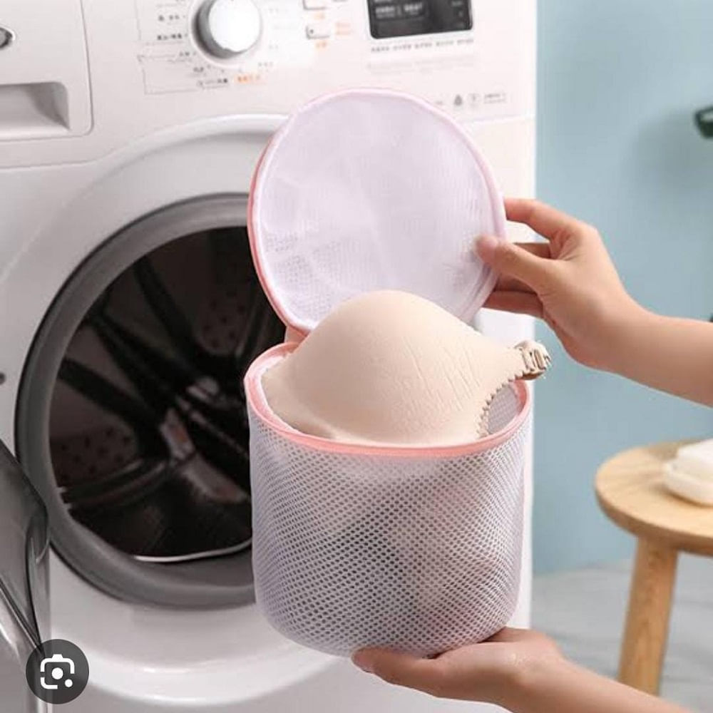 2 bolsas tipo red de lavanderia para lavar ropa delicada